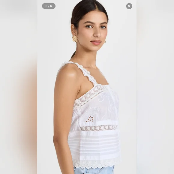 BB Dakota by Steve Madden White Lace Blouse - Picture 3 of 9